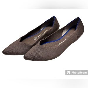 Rothy’s Mink Pointed Toe The Point Flats Size 9